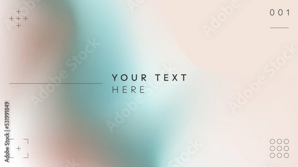 Fototapeta Template of a colorful gradient background with text.