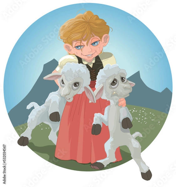 Obraz little shepherdess