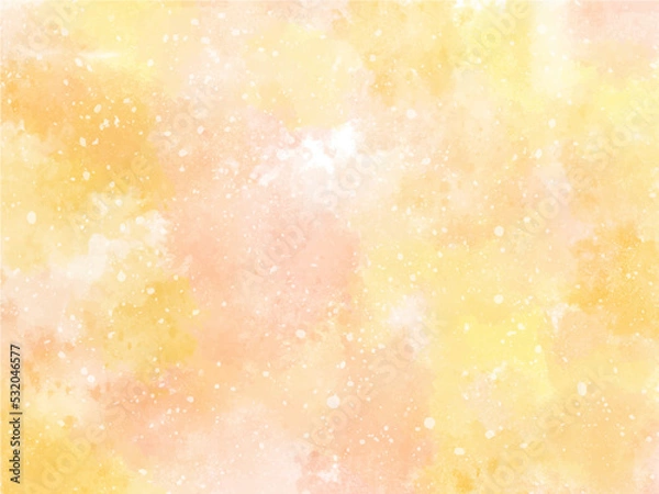 Obraz 秋 水彩 背景 黄色 インクアート