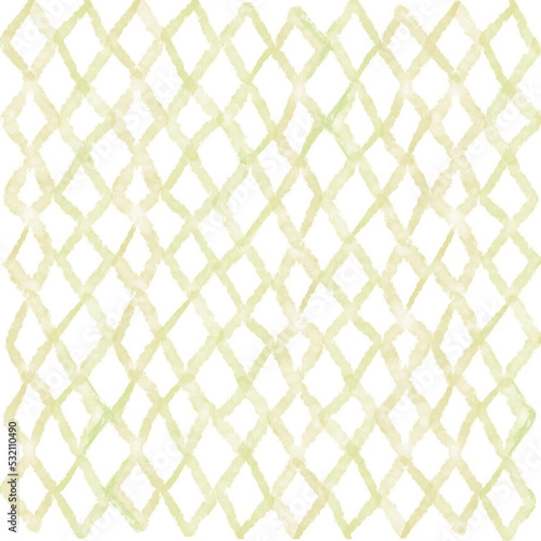 Fototapeta シンプルな水彩の編模様パターン