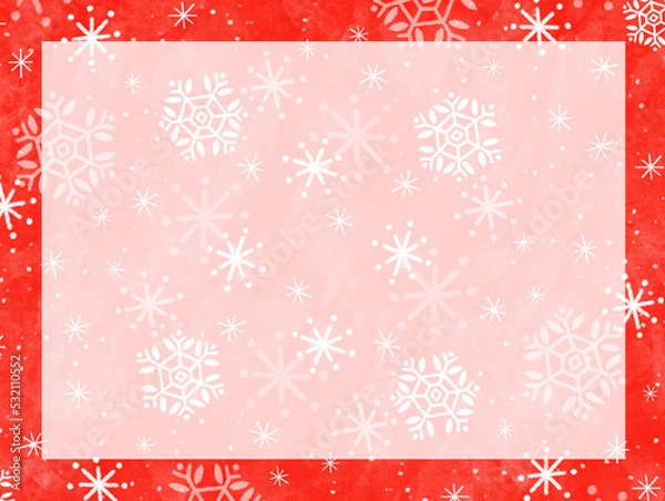 Fototapeta 雪の結晶の可愛い背景