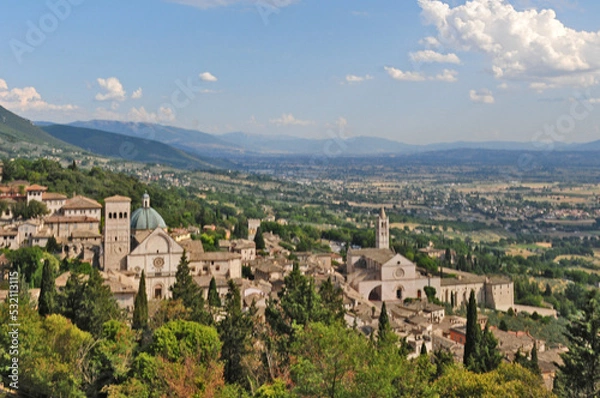 Obraz Assisi dalla Rocca Maggiore
