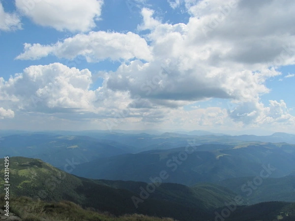 Obraz clouds over the mountains