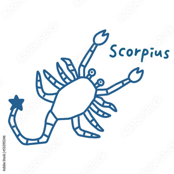 Obraz 蠍座のイラスト