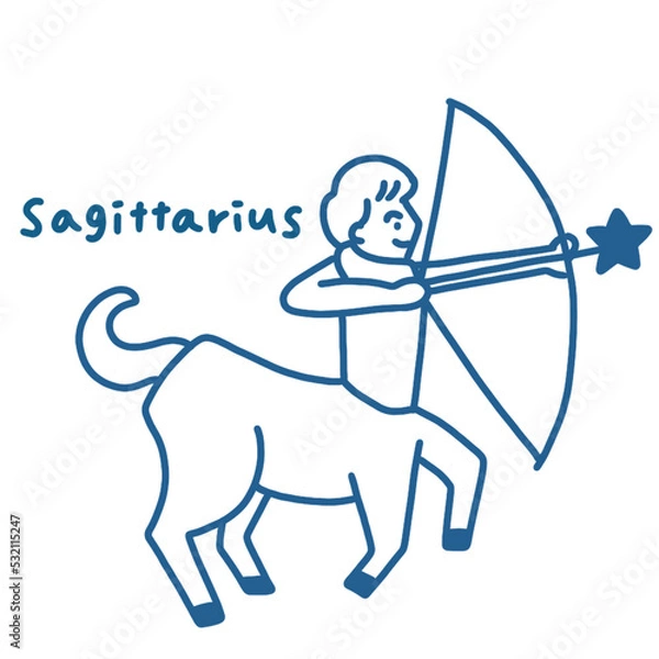 Obraz 射手座のイラスト
