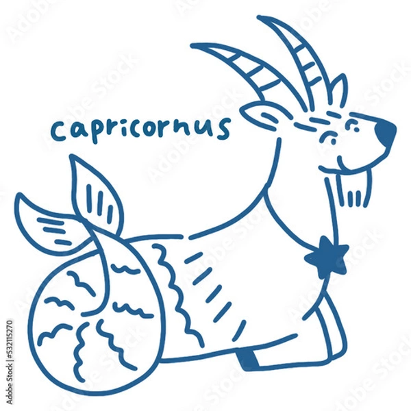 Obraz 山羊座のイラスト