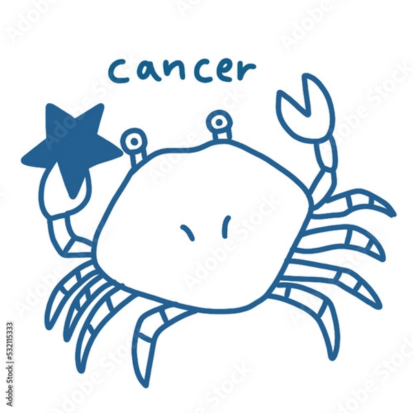 Obraz 蟹座のイラスト