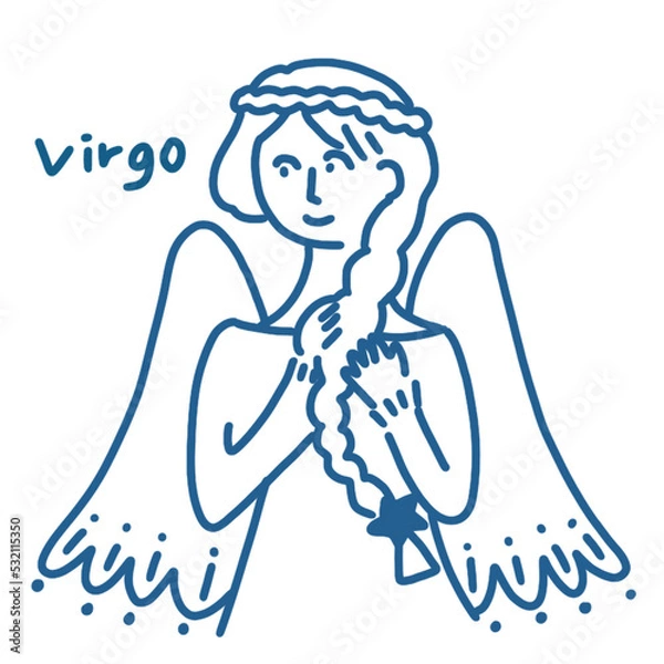 Obraz 乙女座のイラスト