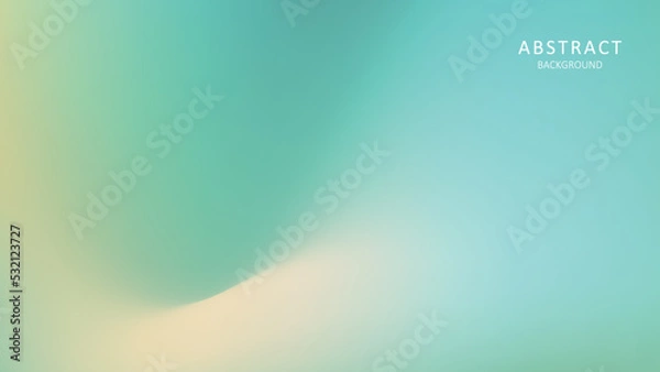 Obraz Abstract background with pastel green fluid gradients.