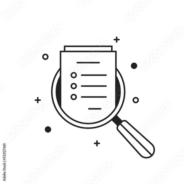 Fototapeta assessment or audit icon for regulatory report