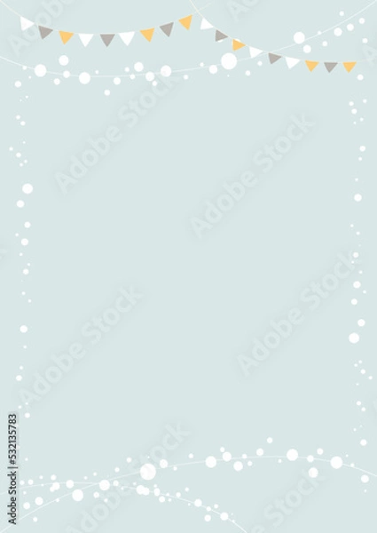 Fototapeta 귀여운 그래픽 프레임_frame_i-13. 가렌드