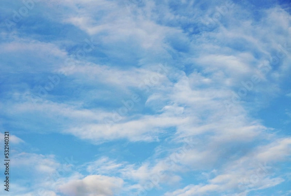 Fototapeta blue sky with light clouds