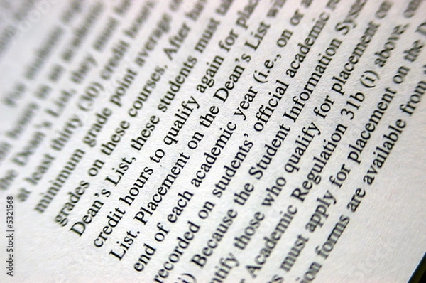 Fototapeta The printed word.