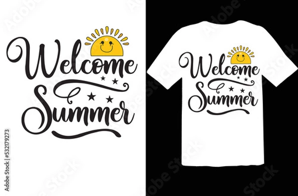 Fototapeta Welcome Summer svg design