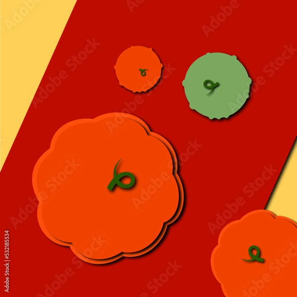 Obraz Autumn fall pumpkin spread table