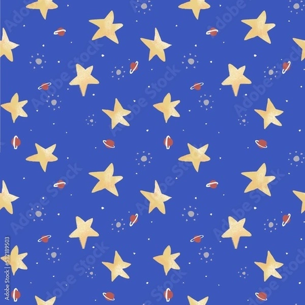 Fototapeta seamless pattern with citrus and flowers