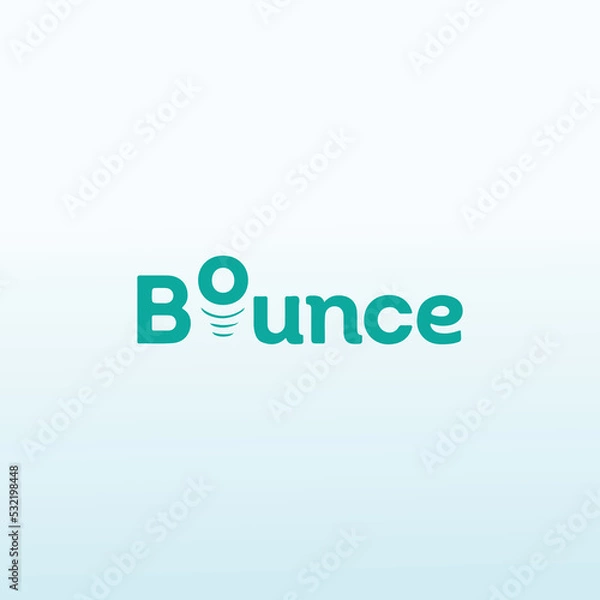Obraz Letter Bounce vector logo design