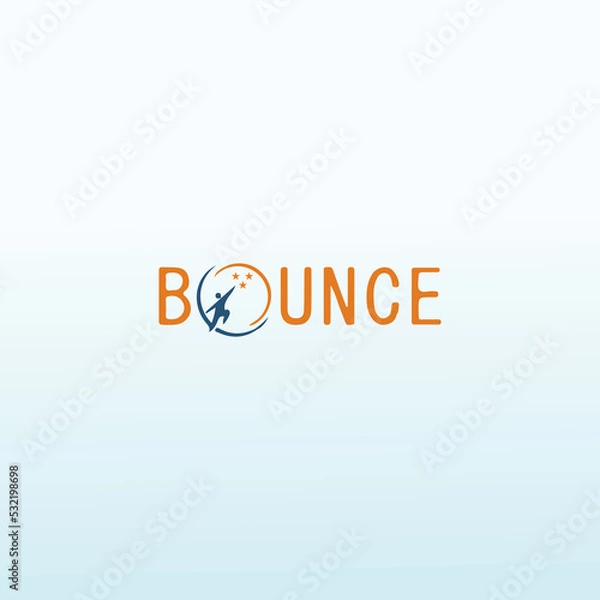 Obraz Letter Bounce vector logo design