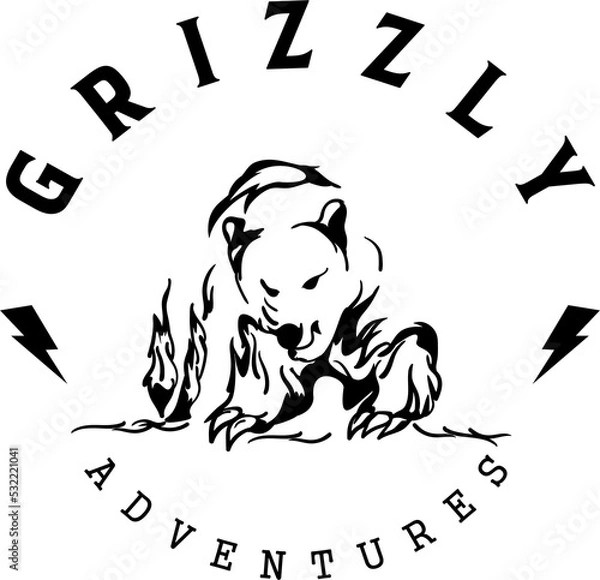 Fototapeta grizzly adventure