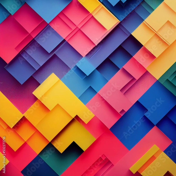 Fototapeta Abstract Colorful Geometric Pattern Illustration Wallpaper Design

(AI-Generated)