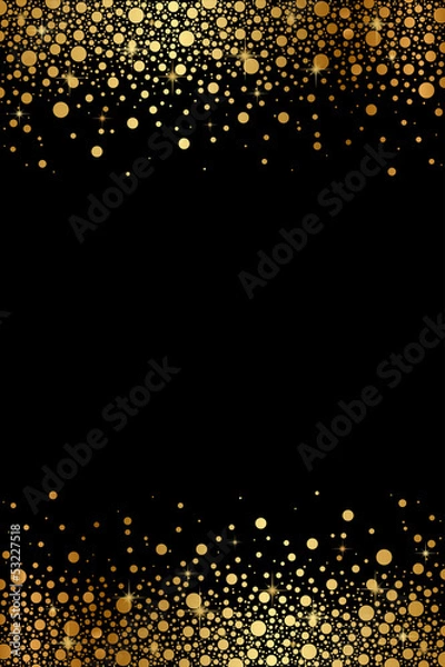Obraz Vector black and gold luxury frame