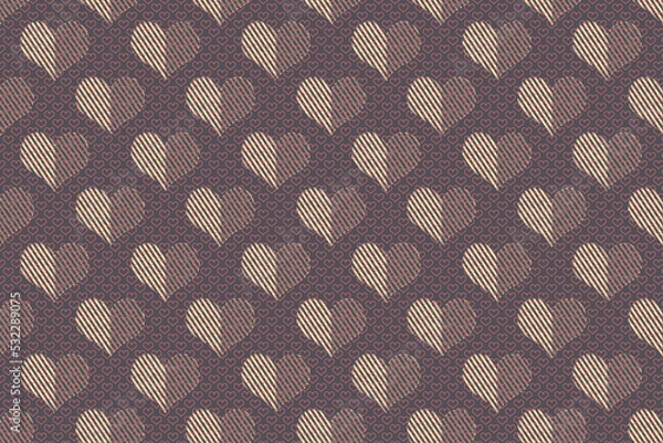 Fototapeta Valentine background with  hearts. February 14th day. Modern luxury fashionable  elegant design for template , menu, brochure, presentation, banner.