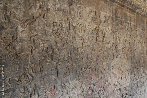 Obraz アンコールワットの壁画