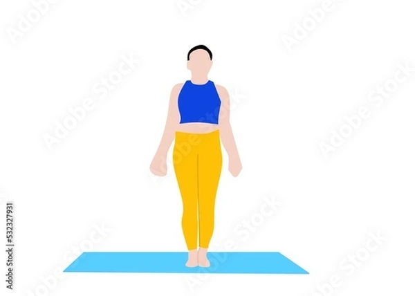Obraz woman doing exercise