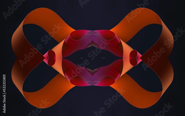 Fototapeta Multicolored modern wallpaper presented abstractly