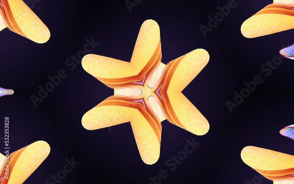 Fototapeta Multicolored modern wallpaper presented abstractly