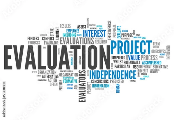 Obraz Word Cloud "Evaluation"