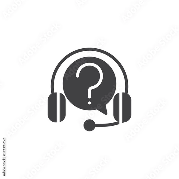 Fototapeta Customer support vector icon