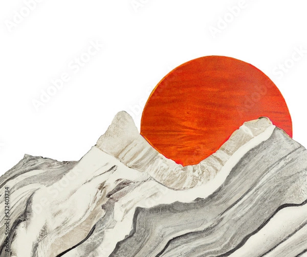 Obraz Mountains - Abstract Landscape Art