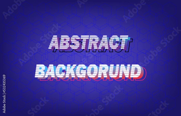 Obraz white and blue text art abstract background
