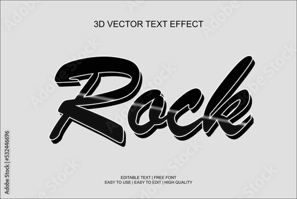 Fototapeta Editable text effect design