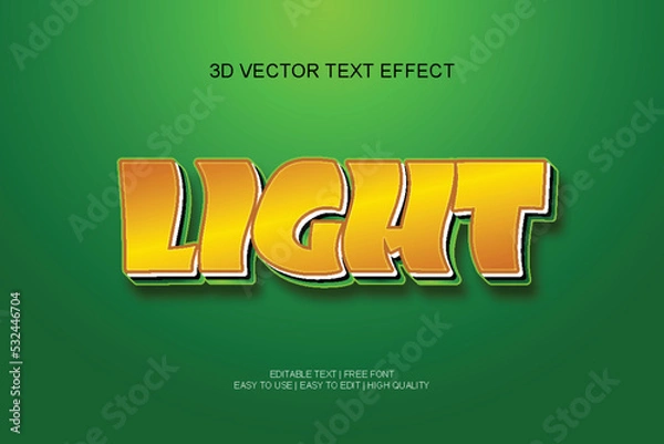 Fototapeta Editable text effect design