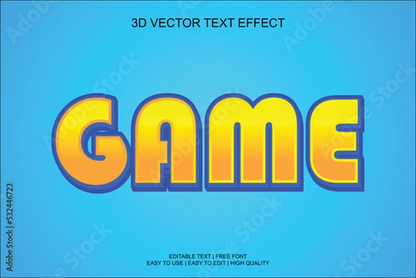 Fototapeta Editable text effect design