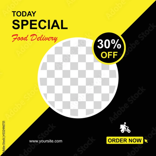 Fototapeta fast food poster