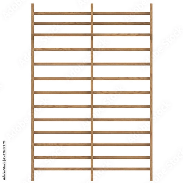 Fototapeta 3D rendering illustration of gymnastics wall bars
