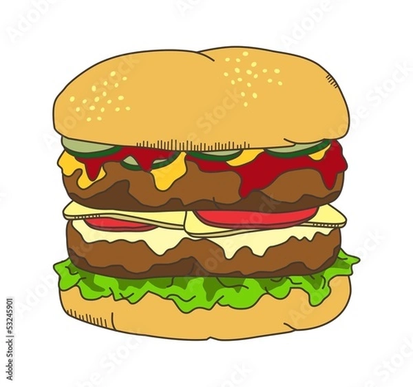 Fototapeta hamburger