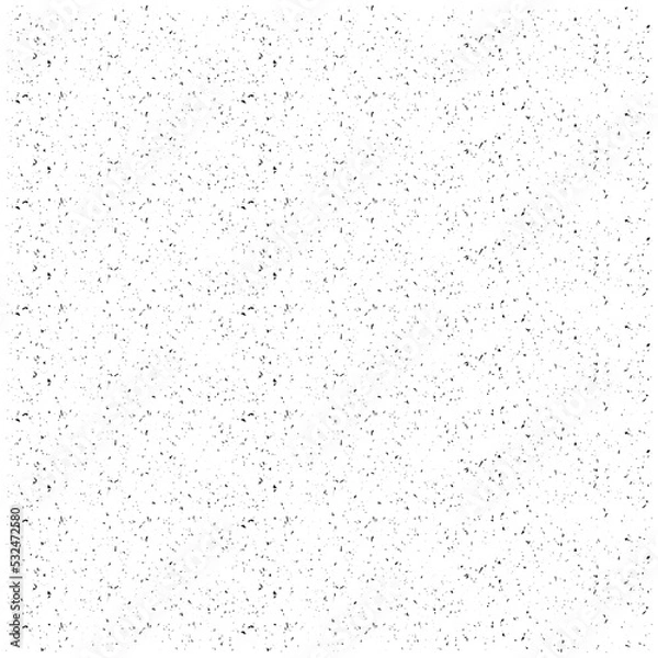 Obraz Black White Grunge Texture Background vector in white background.