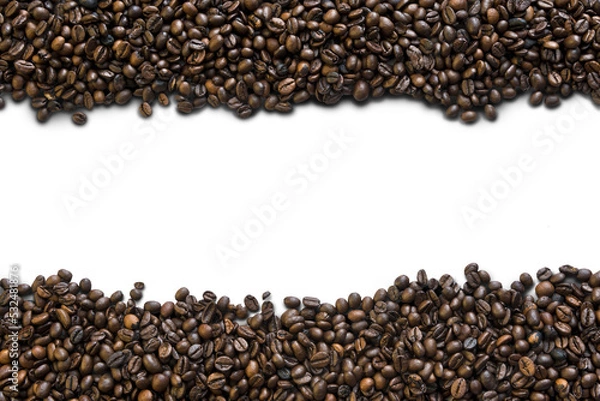 Obraz Rahmen aus Kaffeebohnen