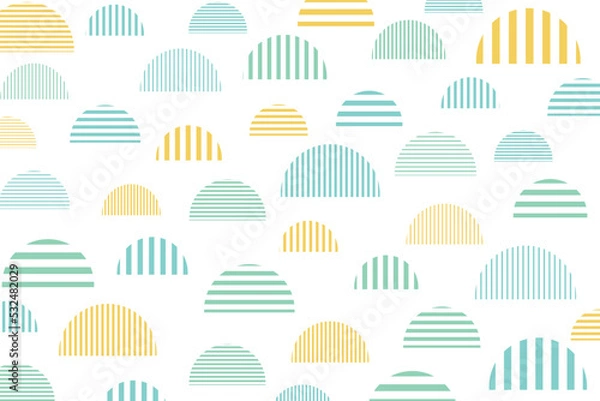 Fototapeta イラスト 装飾 模様 柄 背景 北欧 ベクター eps 画像 素材