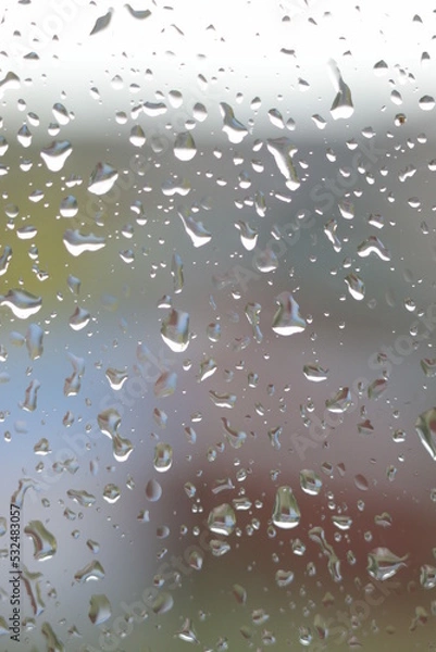 Obraz water drops on window