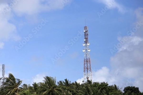 Fototapeta Telecommunication tower