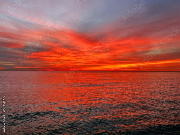 Obraz sunset over the ocean