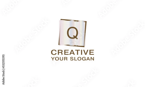 Fototapeta Modern letter Q logo design. Business monogram, digital technology concept icon, company. Modern Letter Template Vector Illustration.