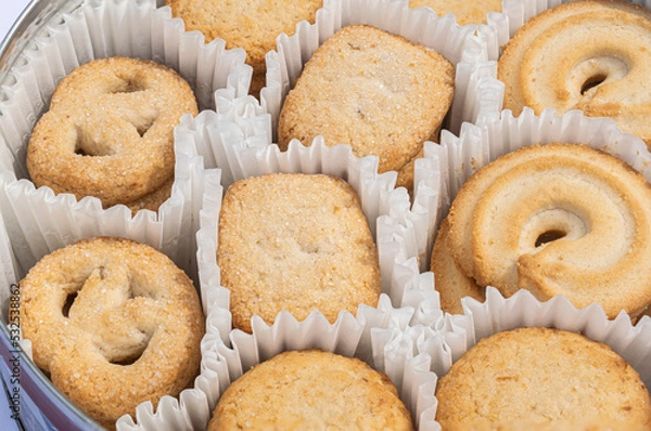 Fototapeta Traditional Danish cookies