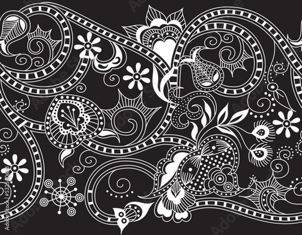 Obraz Vector Motif Design, Floral design 