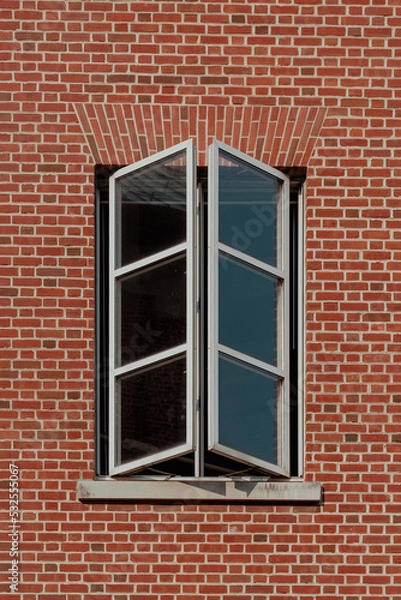 Obraz window in a brick wall